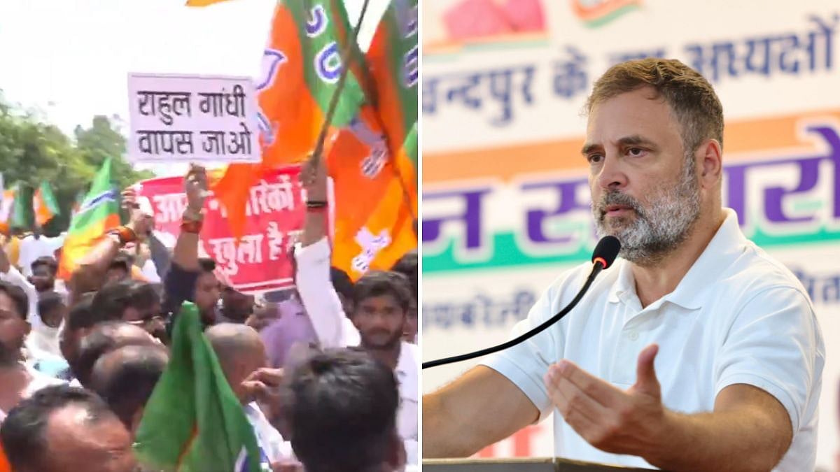 'Rahul Gandhi, Go Back': BJP Stages Sit-In As Congress MP Arrives In Rae Bareli; Video