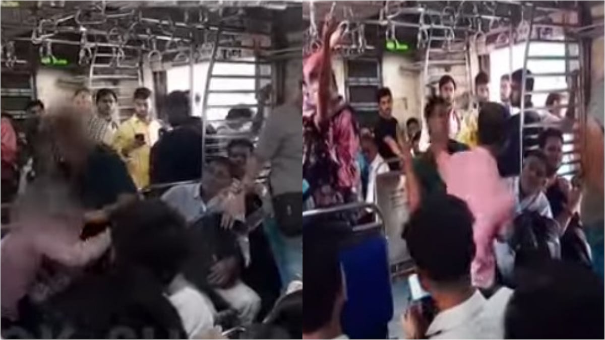 'Punches, Slaps Fly': Fight Over Seat in Thane-Vashi Local Train Goes Viral | Watch Video