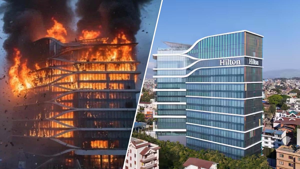 Nepal on boil, India Inc's turmoil; Hilton Kathmandu Set Ablaze
