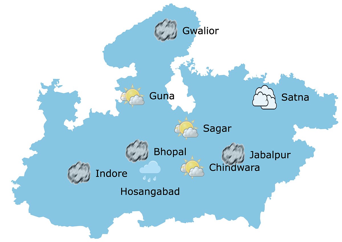 Weather in Madhya Pradesh at 9:30 am