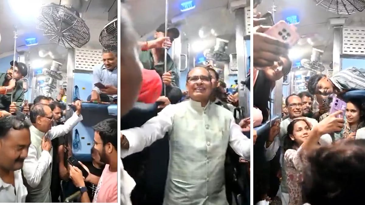‘Mama, Mama…’ Passengers Cheer As Union Minister Shivraj Singh Chouhan Travels In Train From...