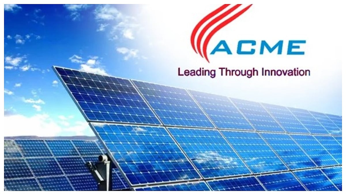 ACME Solar Holdings Subsidiary Secures ₹3,892 Crore Funding From State Bank Of India For 400 MW...