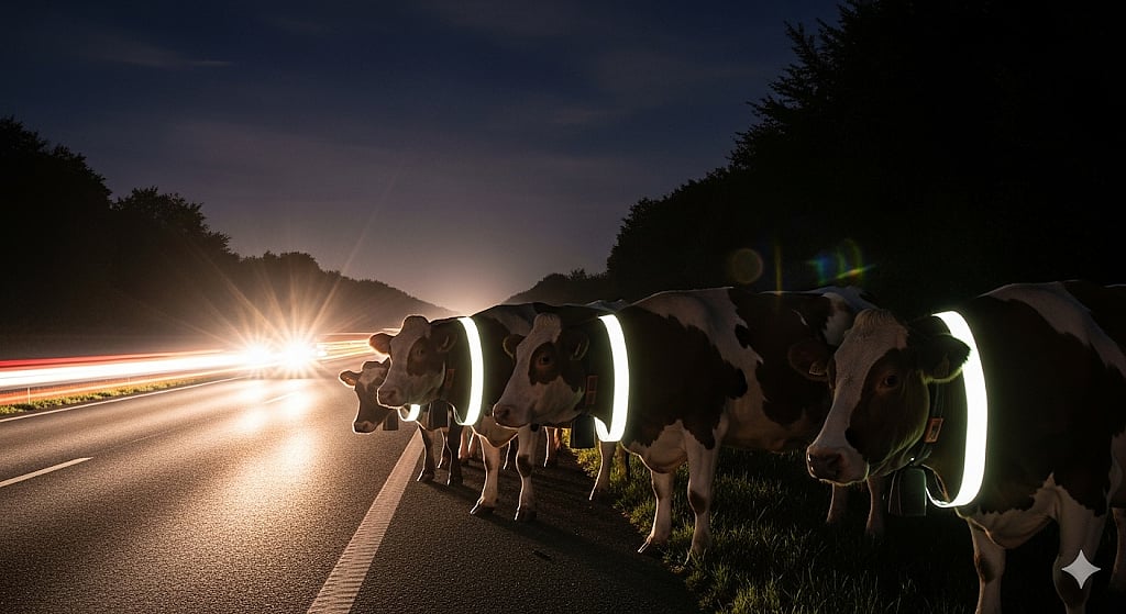 Bhopal Police Launch Cattle Safety Initiative with Reflective Belts