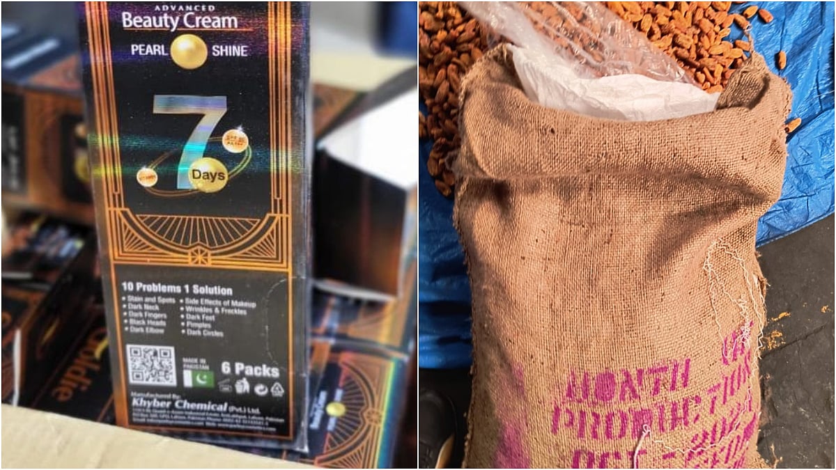 DRI seizes 28 containers of Pakistan-origin dry dates and cosmetics at Nhava Sheva port worth Rs 12 crore; two arrested
