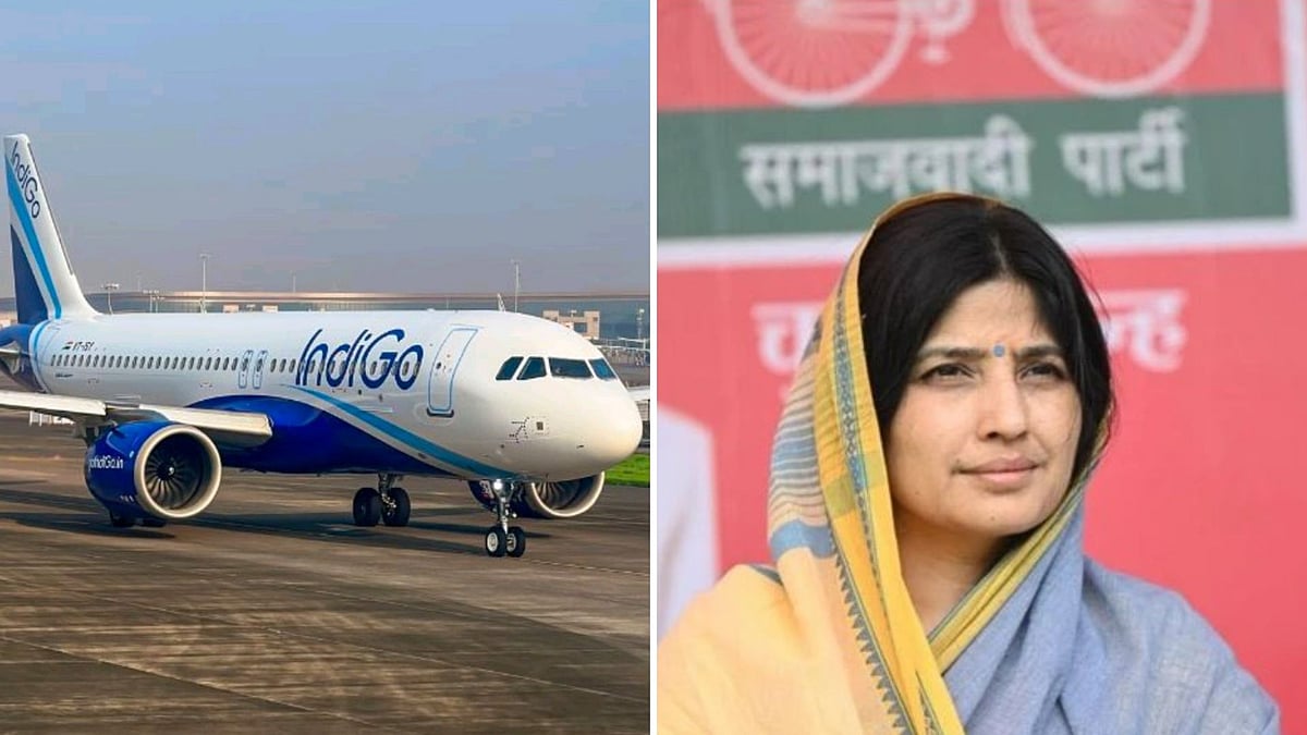 Lucknow To Delhi Indigo Flight Aborted On Runway Due To Engine Fault, MP Dimple Yadav Among 151 Passengers Onboard  | X/@ma42908363722