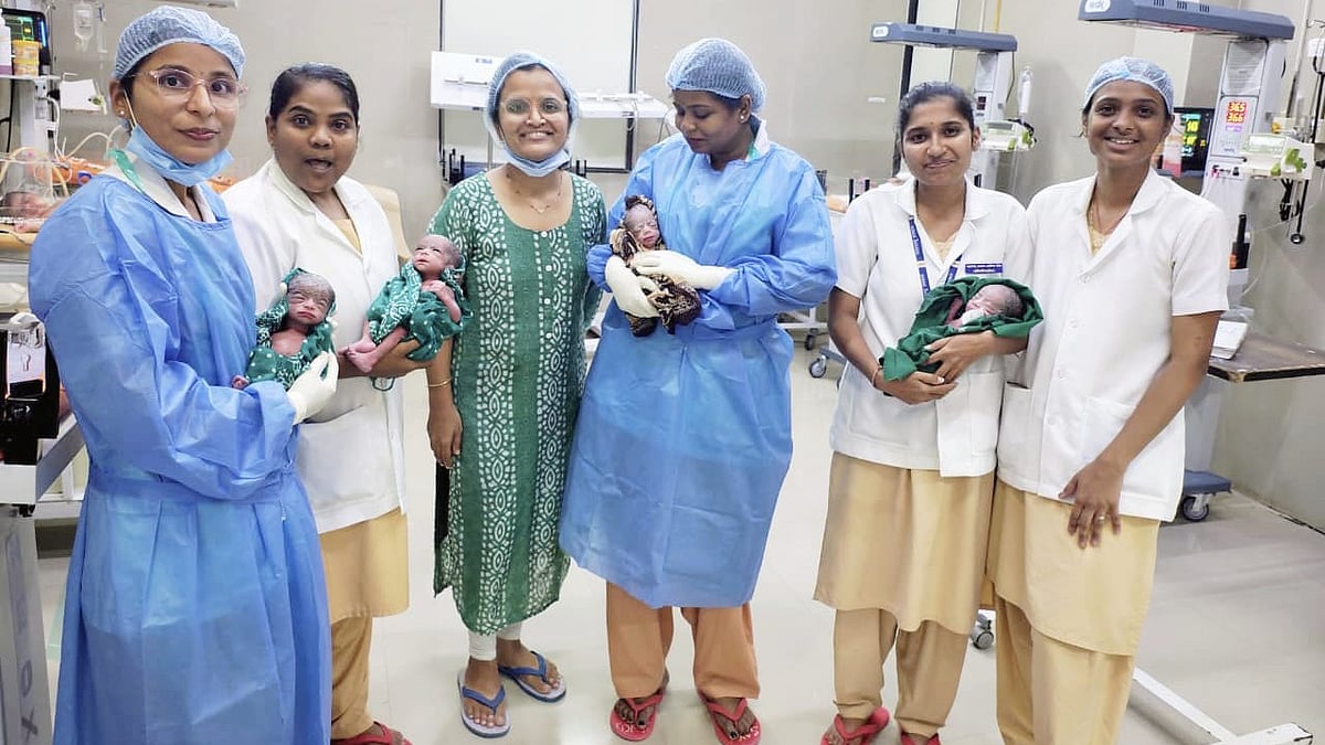 Satara Family Celebrates Birth Of Quadruplets After Previous Triplet Delivery