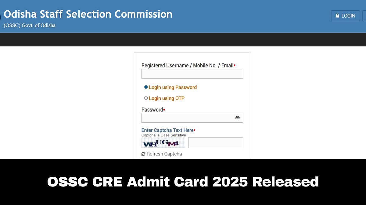 OSSC CRE Recruitment 2025: Admit Card For Shorthand Out; Check Details Here