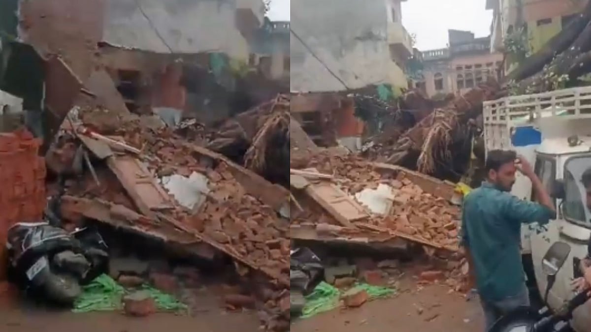 UP: Several Feared Trapped Under Debris As Tree Falls In Lucknow's Kaiserbagh - VIDEO