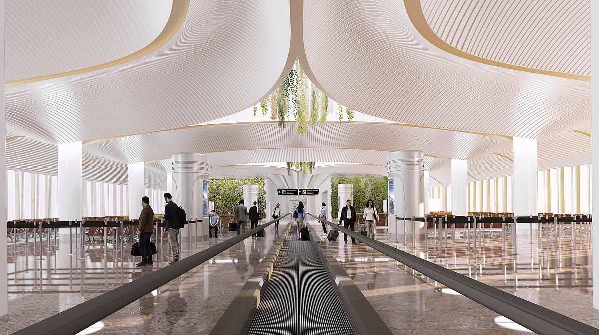 Terminal 1 Internal View of Departure Gate_NMIA