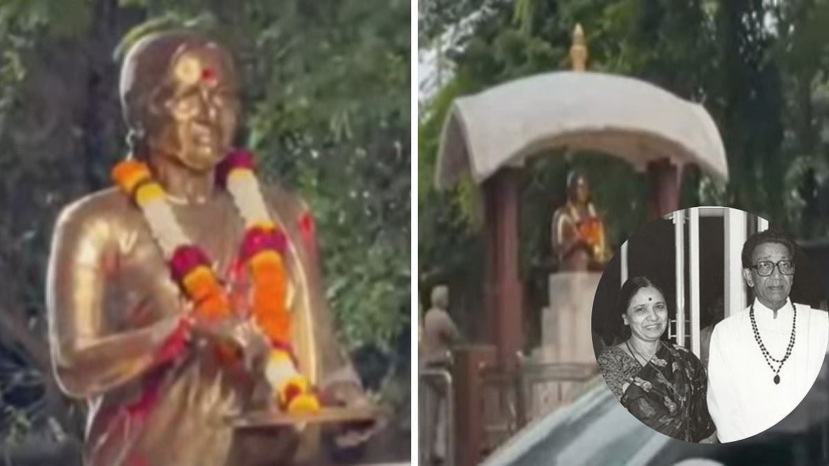 Mumbai: Bal Thackeray's Late Wife, Meenatai's Statue At Shivaji Park Defaced By Unknown Individual...