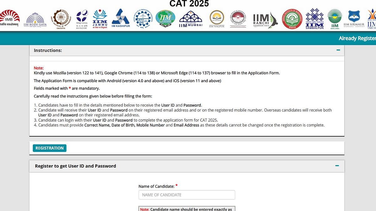 IIM CAT 2025: Registration Process Underway; Check Exam Pattern & Other Details Here