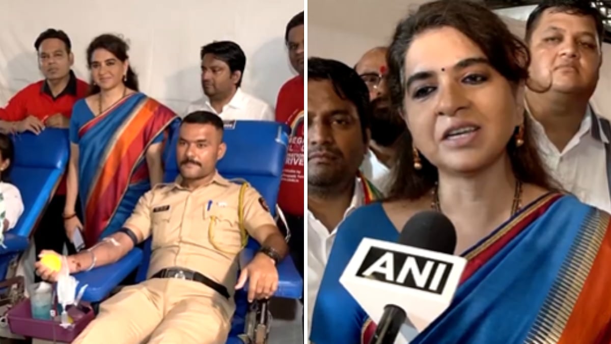 Mumbai: Shiv Sena Leader Shaina NC Attends Mega Blood Donation Drive On PM Modi’s 75th Birthday | VIDEO