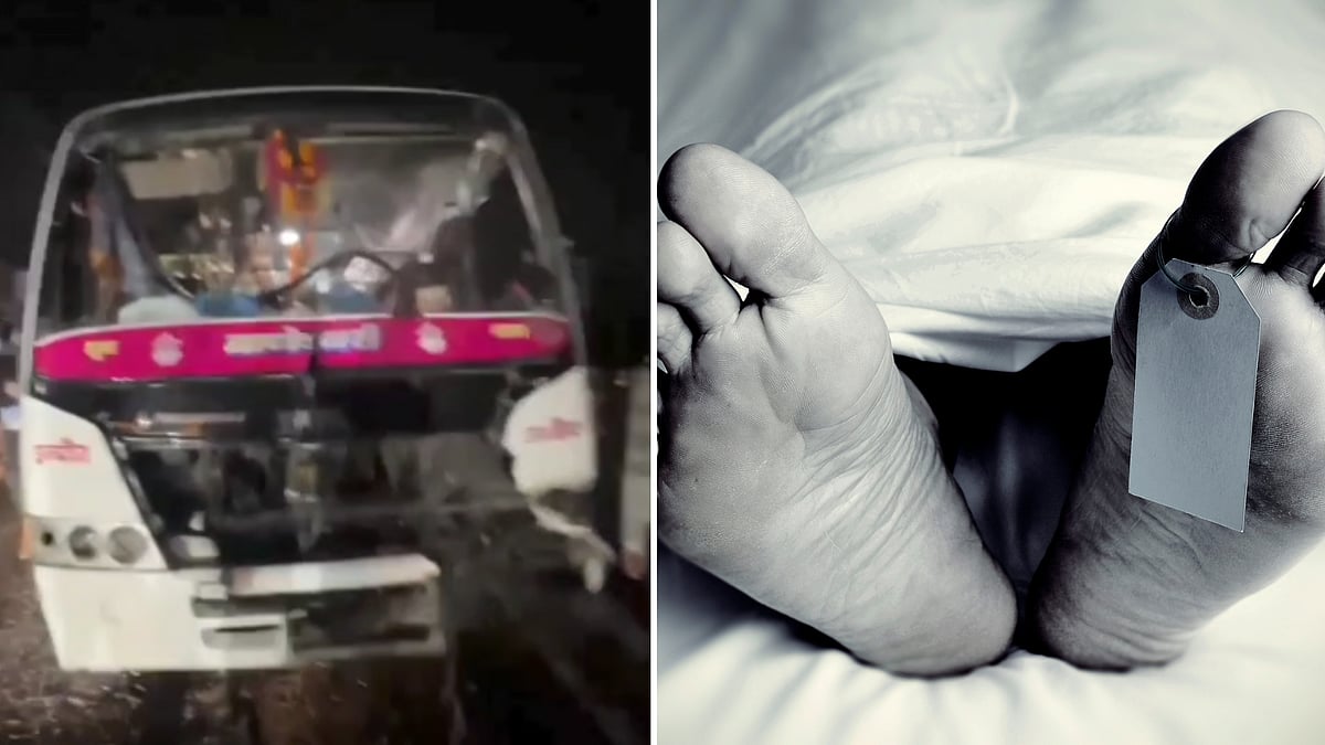 Horrific! Couple, Elder Son Die After Traveller Bus Runs Over Bike On Indore-Ujjain Road; Younger...