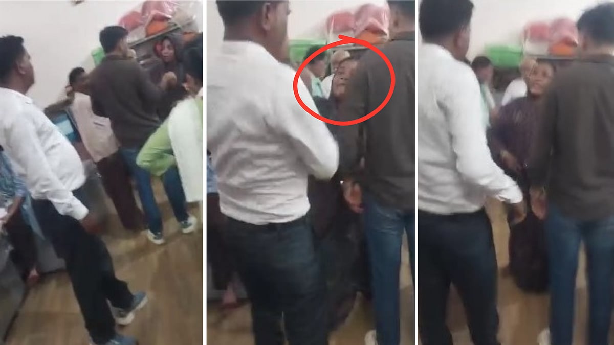 VIDEO: Woman Slaps Government Employee, Accuses Him Of Taking Bribes; Booked