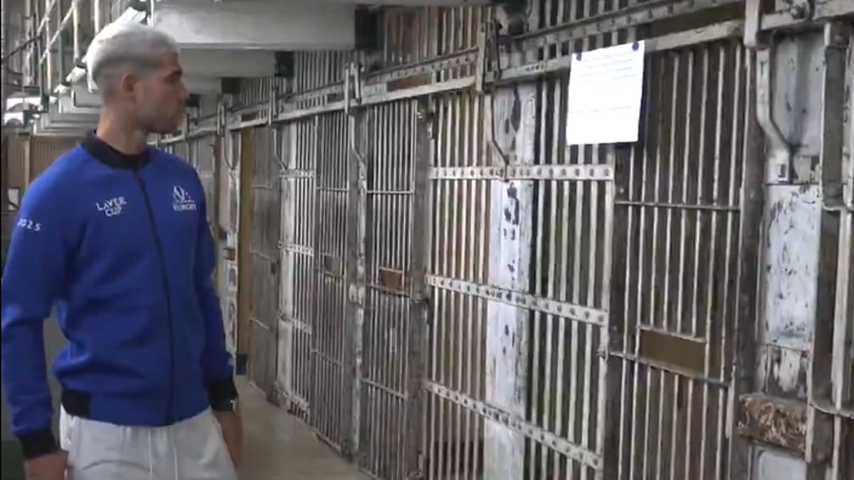 Watch: Carlos Alcaraz Steps Inside Prison During Visit To Alcatraz Ahead Of Laver Cup 2025