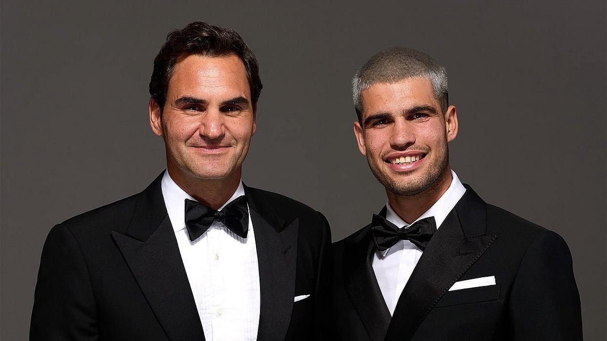 Laver Cup 2025: Tennis Legend Roger Federer & Young Star Carlos Alcaraz Decked Up In Stylish Suits...