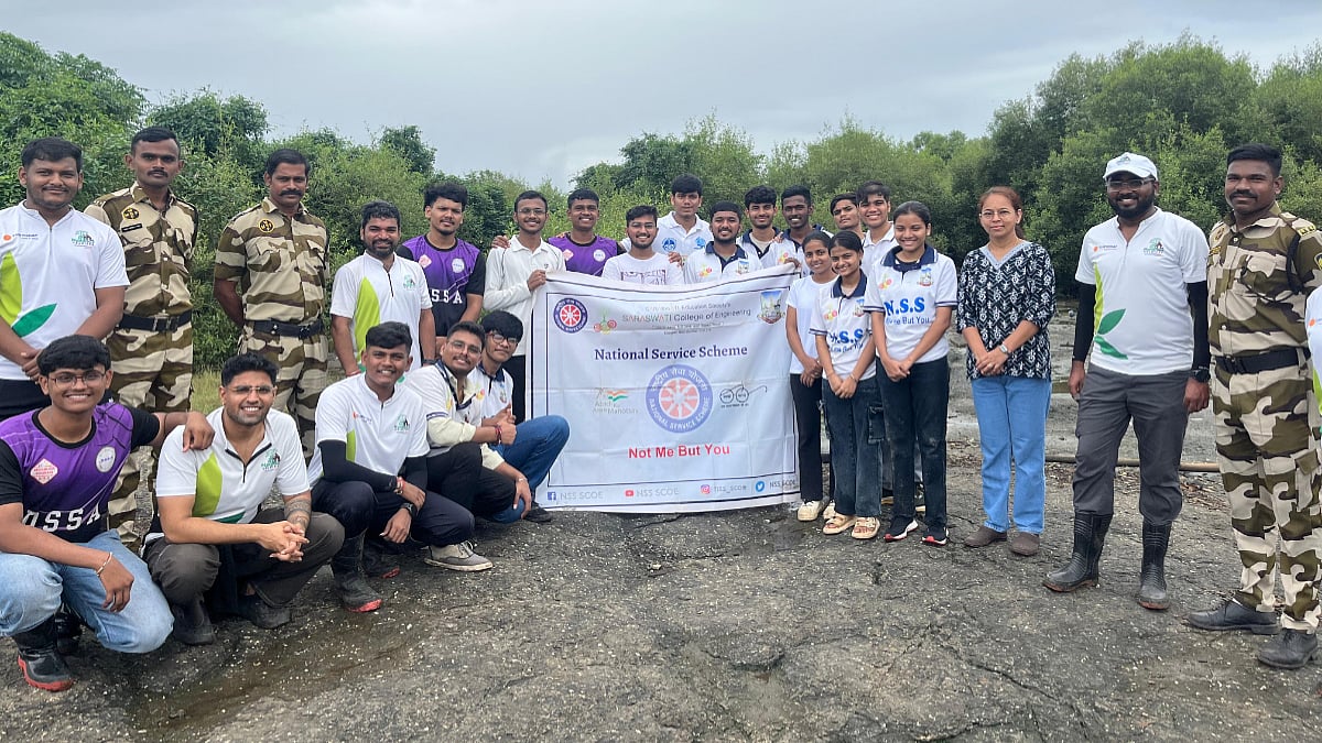 Navi Mumbai Environmental Drive: NSS Volunteers Lead Mangrove Clean-Up At Karave Jetty In Nerul