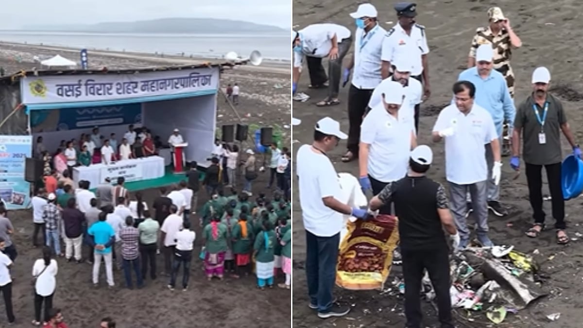 Vasai-Virar Municipal Corporation Launches Massive Beach Clean-Up Drive; 35 Tons Of Waste Collected...