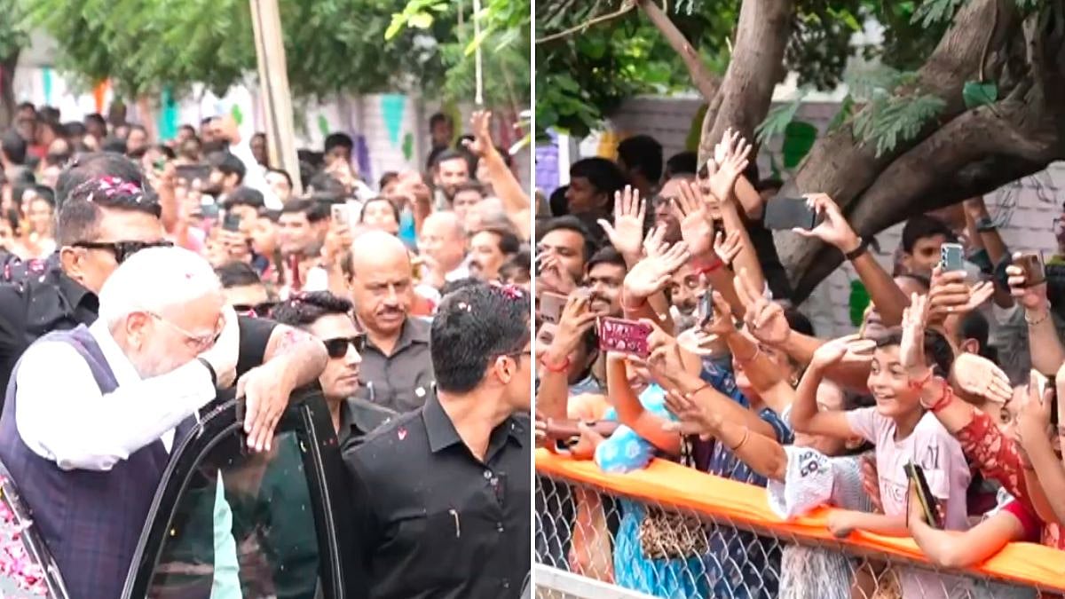 PM Modi Salutes Child During Bhavnagar Roadshow After Unveiling ₹34,200 Crore Projects Across...