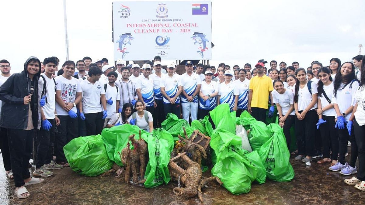 Mumbai News: Indian Coast Guard Conducts Beach Cleanship Drive At Girgaon Chowpatty And Juhu On...