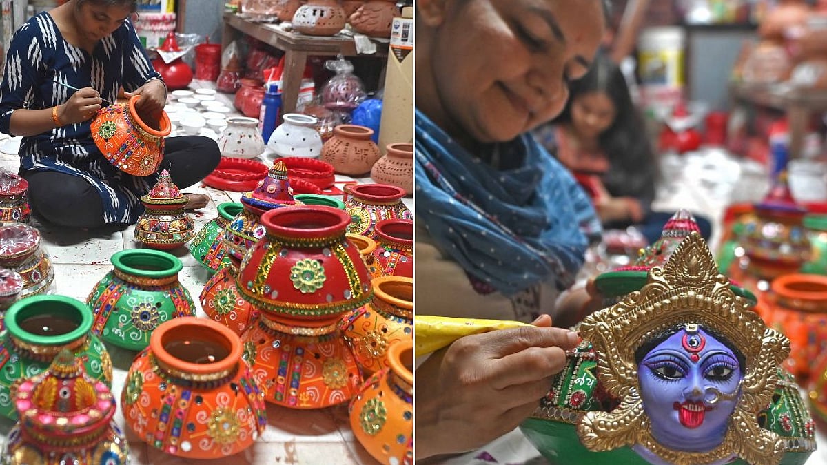 IN PICS: Shoppers Flock To Bhuleshwar Market For Navratri Preparations