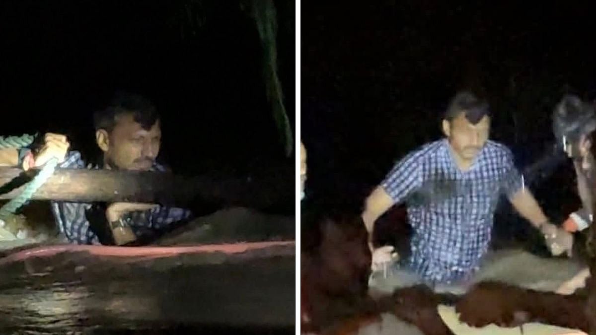 Maharashtra Rains: Dharashiv MP Omraje Nimbalkar Braves Floodwaters, Joins NDRF To Rescue Family In...