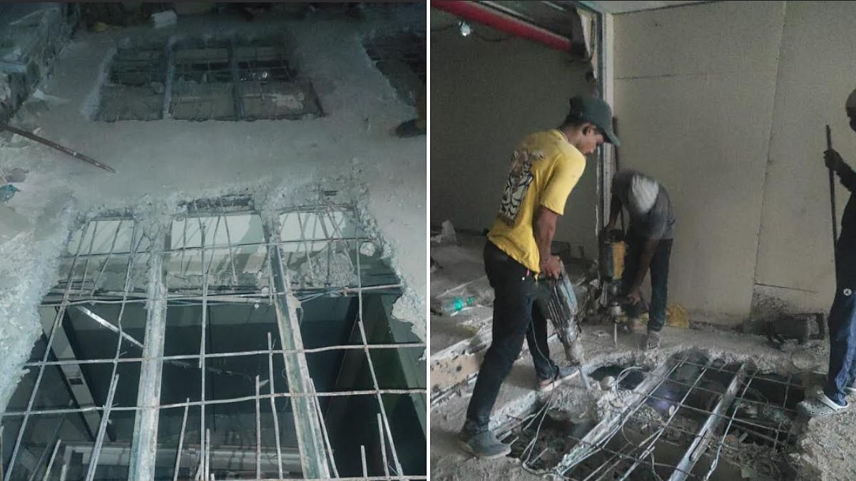 Mumbai: BMC Demolishes Unauthorised Structures At Benefice Business House, Lower Parel |