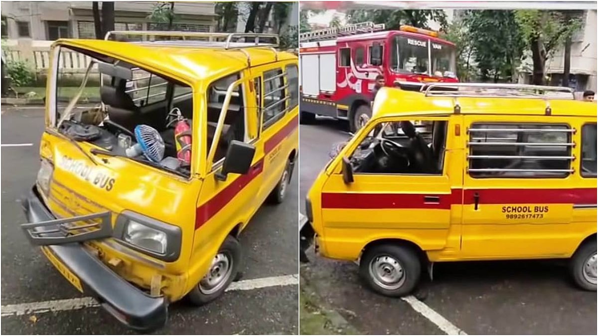 Navi Mumbai Tragedy: Private School Van Crashes Into Tree In Vashi Sector-9, 2 Students And Driver...