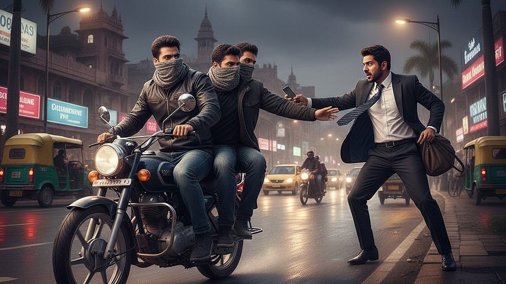 Bhopal Shocker! Bike-Borne Miscreants Snatch IG’s Mobile During His Stroll With Wife In...
