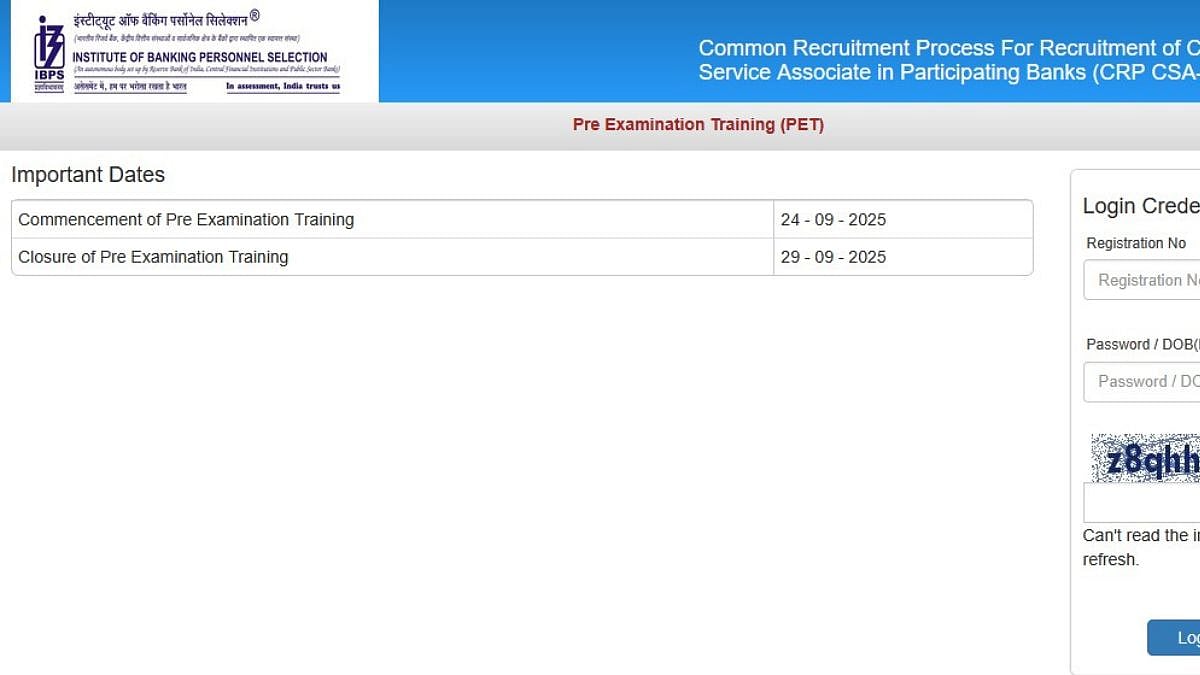 IBPS Clerk PET 2025 Admit Card Out For Over 10,000 Vacancies; Download Link Active At ibps.in