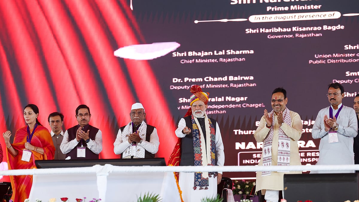 PM Modi inaugurates and lays the foundation of various projects in Banswara | ANI