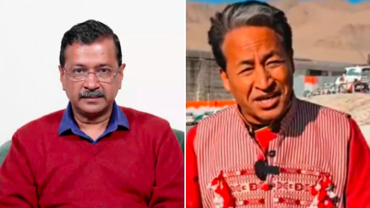 AAP national convenor Arvind Kejriwal (L) & Sonam Wangchuk (R) | File Pic