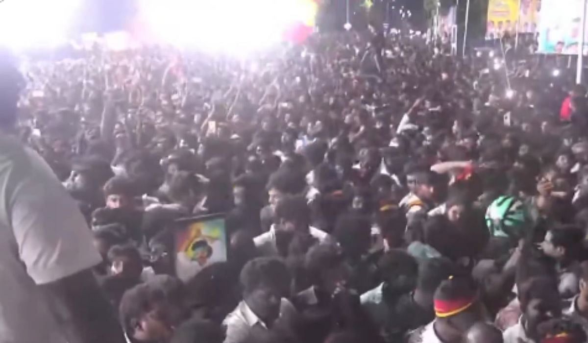 Crowd at Vijay's rally | PTI