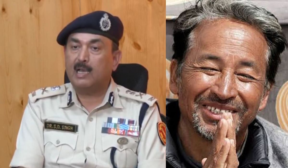 Left: DGP SD Singh Jamwal
Right: Sonam Wangchuk | ANI