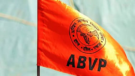ABVP protests in Bhopal demanding removal of liquor shop near MLB Girls’ College