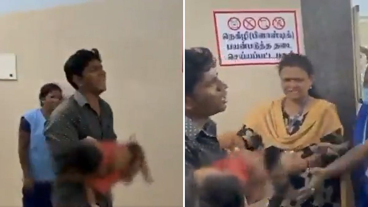 Karur Stampede: Heart-Wrenching Video Captures A Father Carrying Lifeless Body Of His Child To Hospital Ward | X/@raavan_india