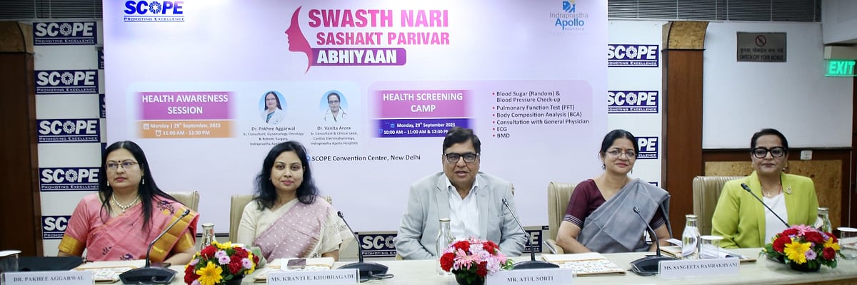 SCOPE partakes in 'Swasth Nari, Sashakt Parivar Abhiyaan', organizes Health Program & Screening Camp
