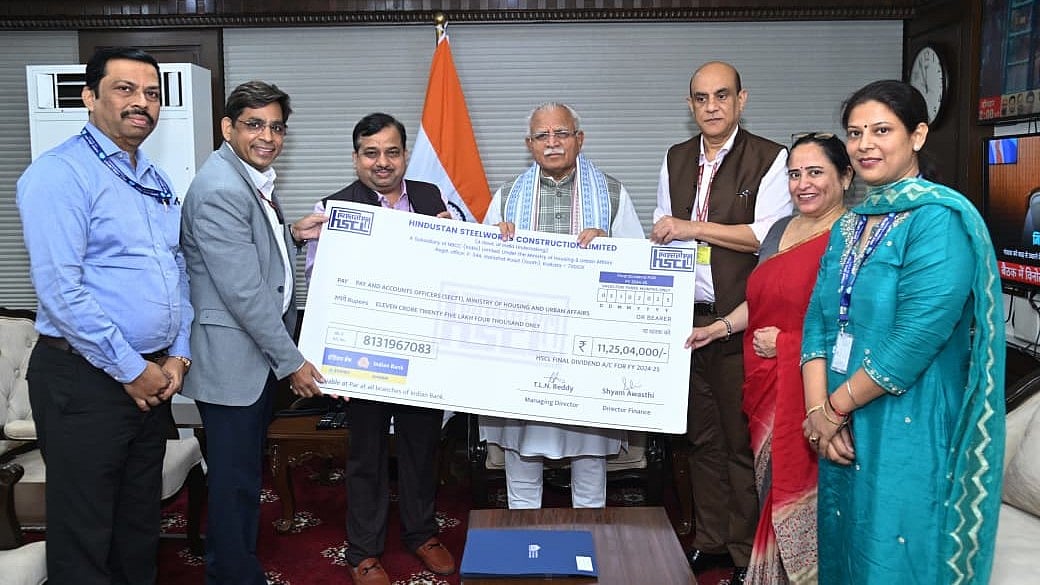 NBCC, HSCL Hand Over ₹71.79 Crore Dividend to Government