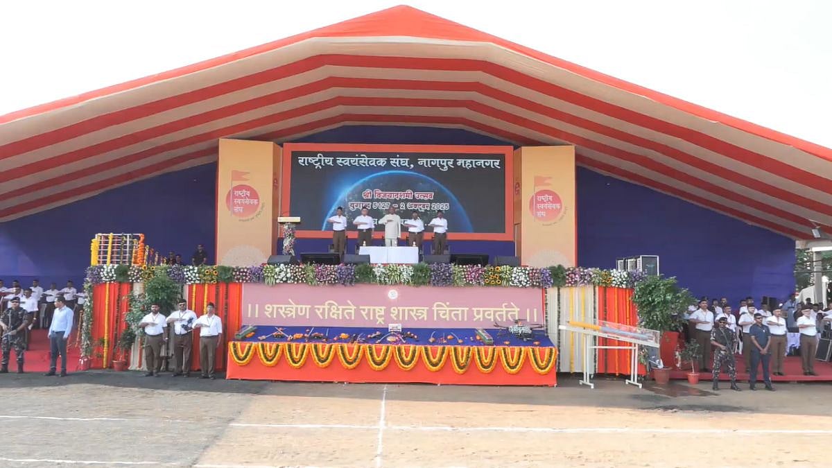 RSS Centenary Vijayadashami Celebrations Begin In Nagpur, Former President Ram Nath Kovind Attends;...