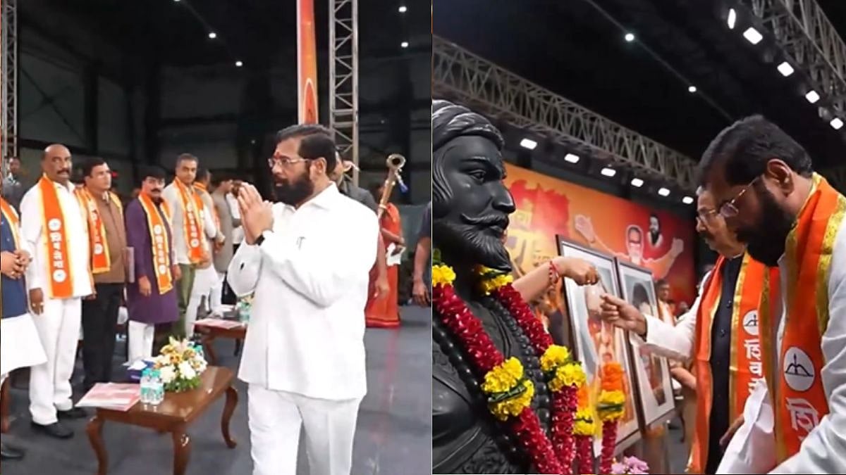 Maha Deputy CM Eknath Shinde Reaches NESCO Venue For Dussehra Rally After Party Workers Aid Flood-Hit Families In Marathwada | VIDEO | X (@mieknathshinde)