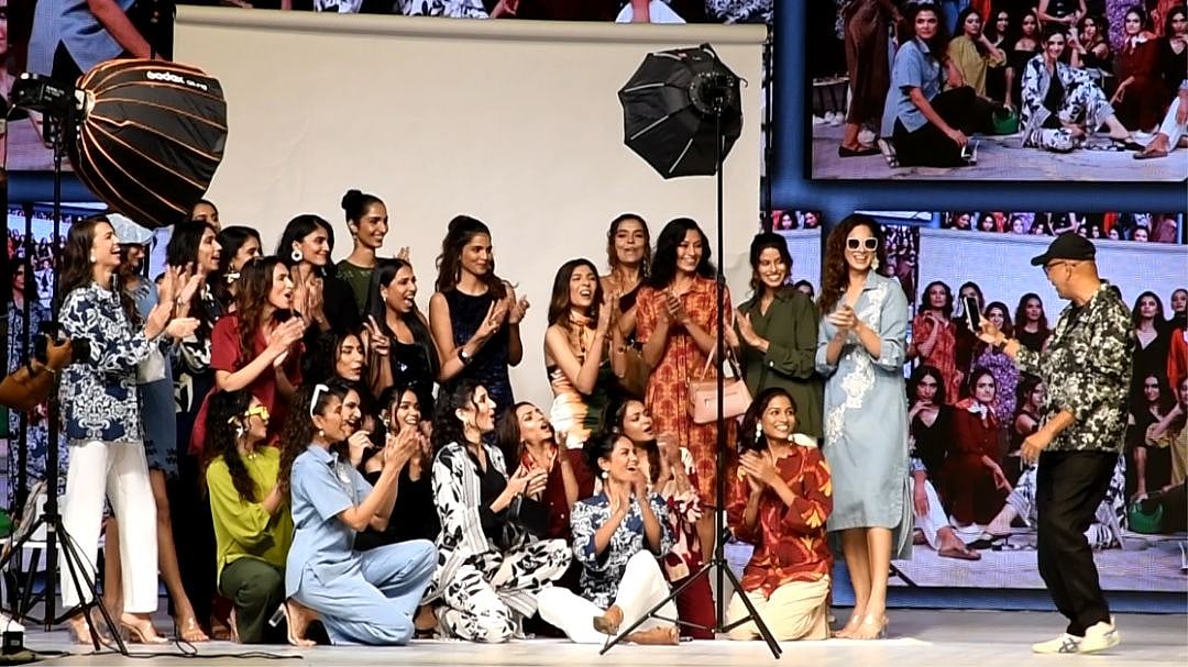 The designer during his GICW 2025 show
