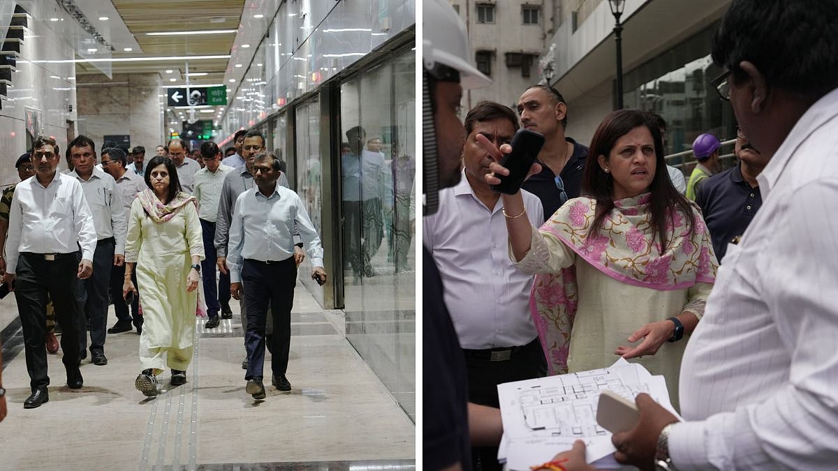 Mumbai Metro 3: MMRC Chief Ashwini Bhide Inspects Kalbadevi, Girgaon & Vidhan Bhavan Stations Ahead...