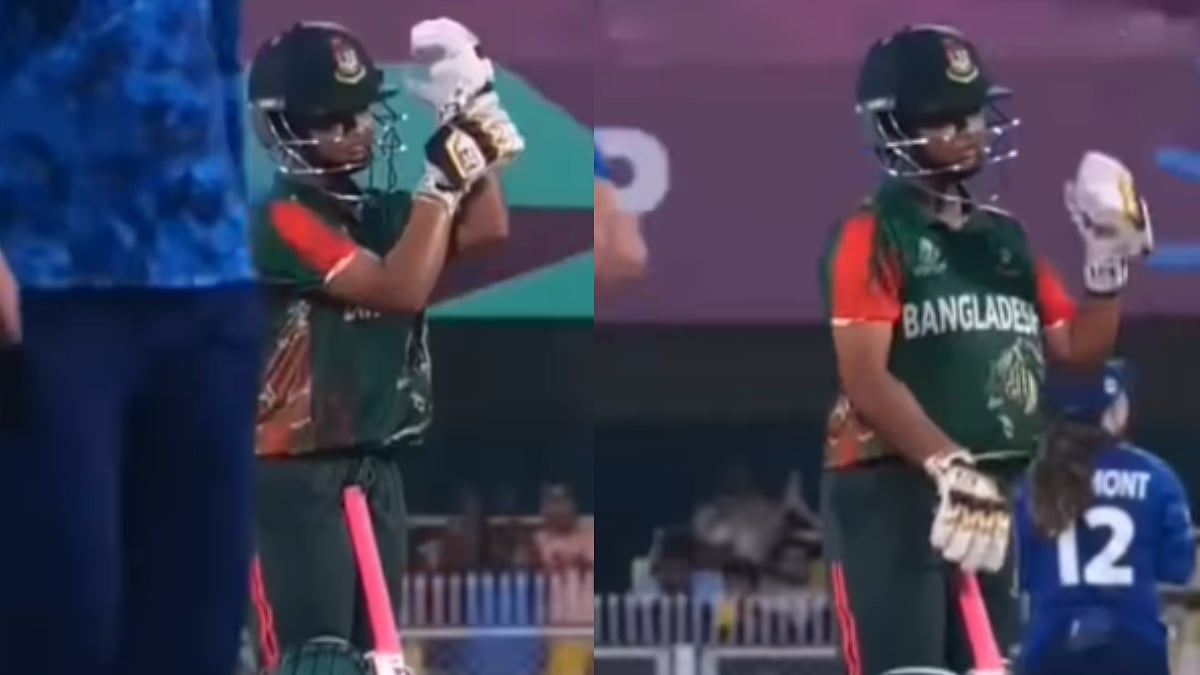 Bangladesh Batter Sobhana Mostary's Unique Celebration Goes Viral During BAN W Vs ENG W ICC Women's...