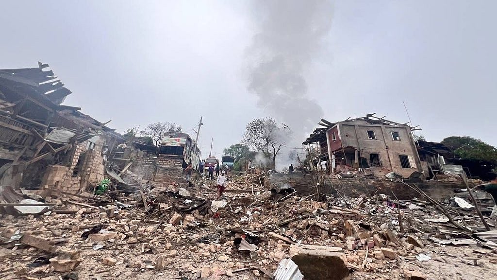 The Myanmar military junta launched airstrikes on Namadu town this morning — on the day of the Thadingyut Festival