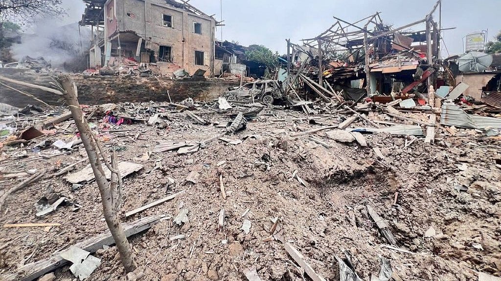 The Myanmar military junta launched airstrikes on Namadu town this morning — on the day of the Thadingyut Festival