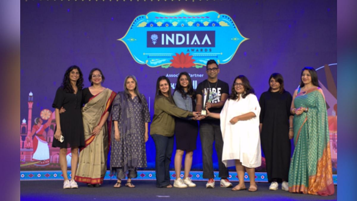 ‘Stayfree #BetaStayfreeLeAana’ was announced as the winner in the category ‘Voice of Change’. Team Kenvue & DDB Nudra with presenters Megha Tata (Past President, IAA India Chapter, Strategic Advisor, Edstead and Co-Chairperson, Women Empowerment Committee, IAA India Chapter ) & Nina Jaipuria (Chairperson, Women Empowerment Committee, IAA India Chapter)
