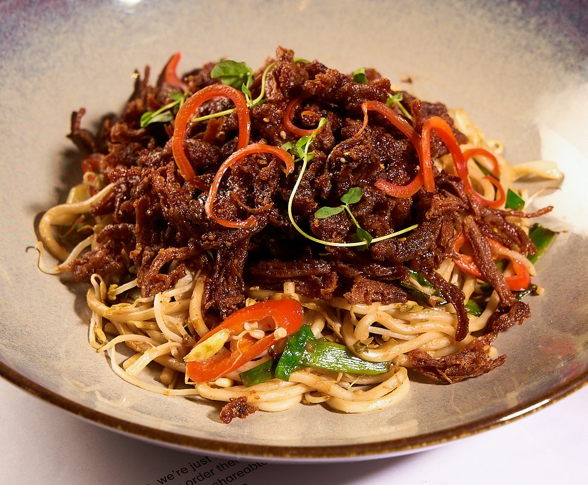 Lamb crispy soba