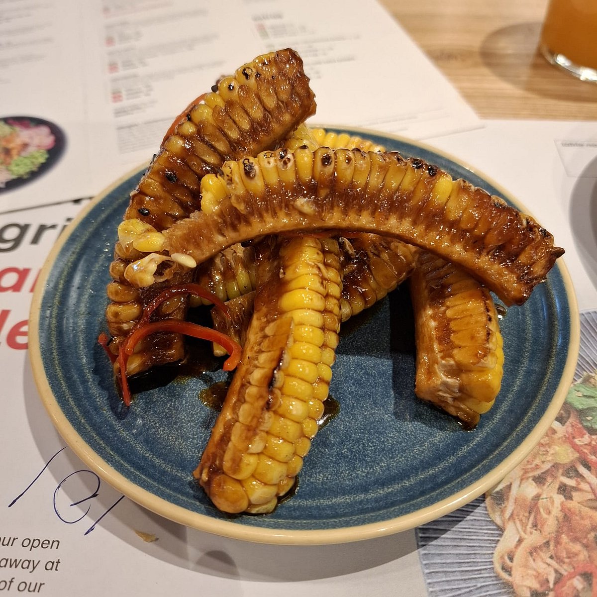 Sticky Miso Corn Ribs