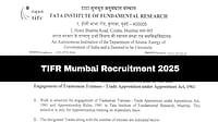 TIFR Mumbai: Trade Apprentices Walk-In 2025