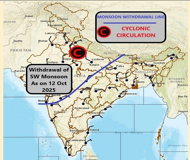 Weather system affecting Madhya Pradesh at present.